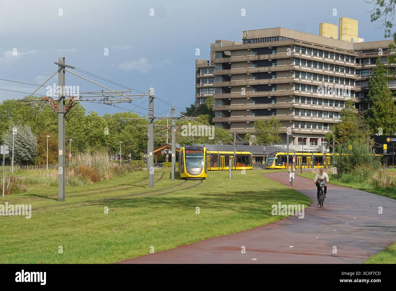 Universität Utrecht, Straßenbahn // Universität Utrecht, Straßenbahn Stockfoto