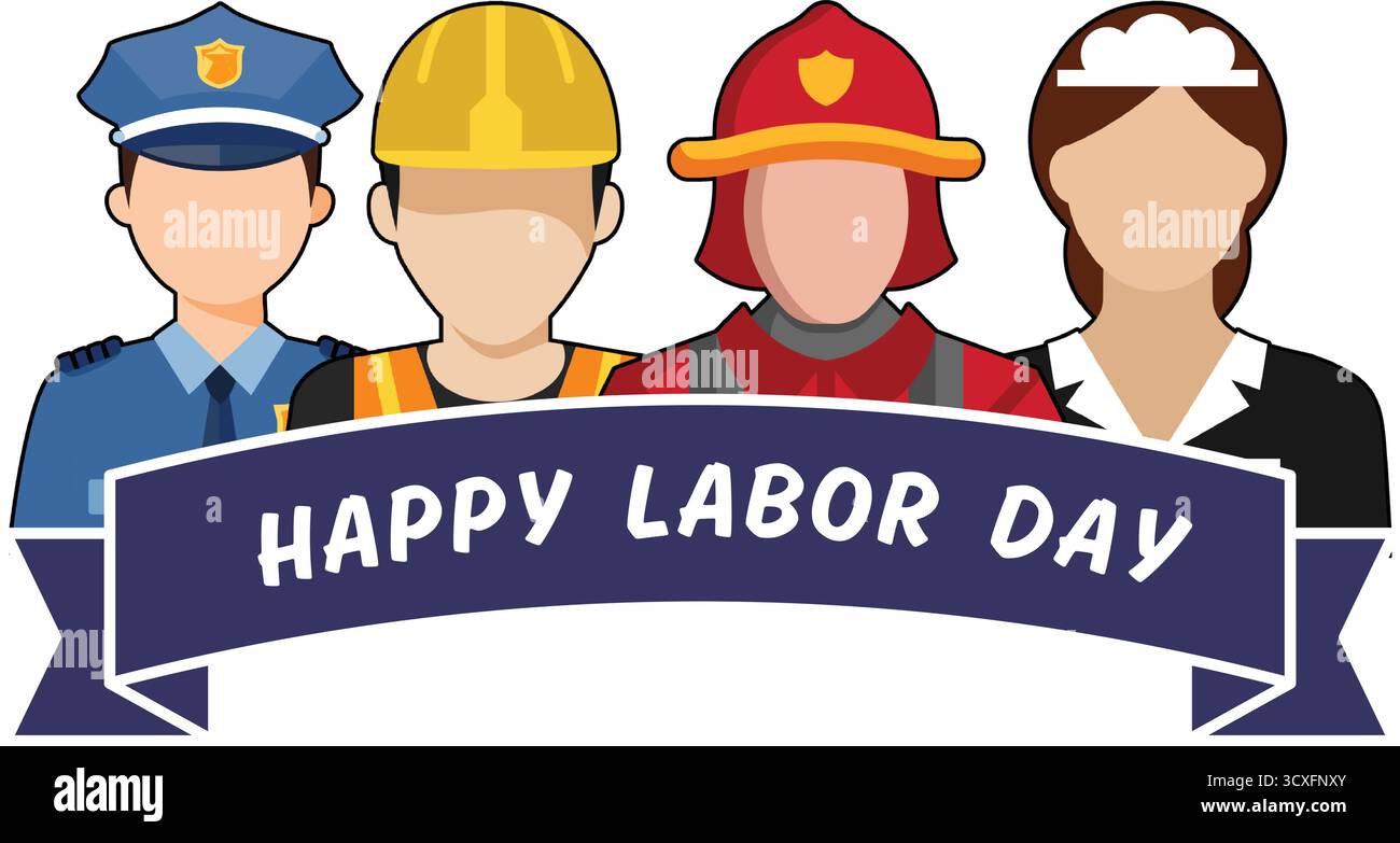 Happy Worth Day auf weißem Hintergrund. Farbenfrohes Design. Vektorabbildung Stock Vektor