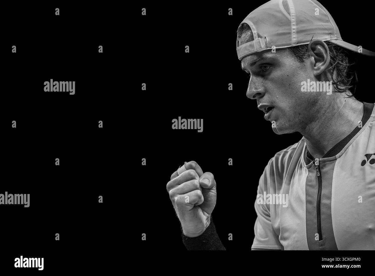 Brüssel, Belgien Oktober 2025. Der belgische Zizou Bergs wurde am Dienstag, den 14. Oktober 2025, während des European Open ATP Tennisturniers in Brüssel aufgenommen. Die diesjährige Ausgabe des Turniers findet vom 12. Bis 19. Oktober 2025 statt. BELGA FOTO JASPER JACOBS Credit: Belga News Agency/Alamy Live News Stockfoto