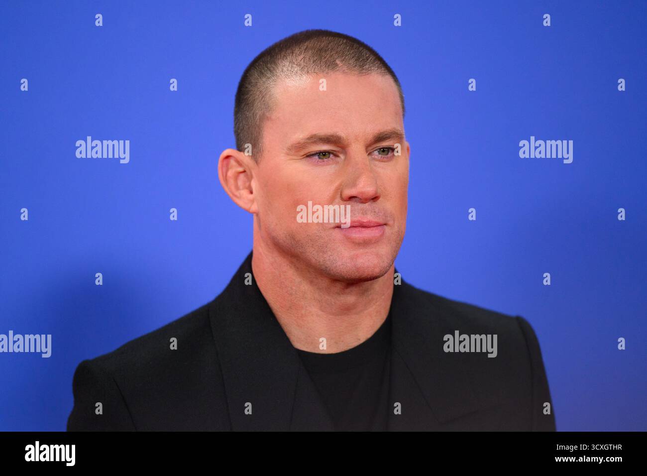 London, Großbritannien. 14. Oktober 2025. Channing Tatum besuchte die Vorführung von Roofman im Southbank Centre, Royal Festival Hall, London, als Teil des BFI London Film Festivals. Das Foto sollte lauten: Matt Crossick/Alamy Live News Stockfoto