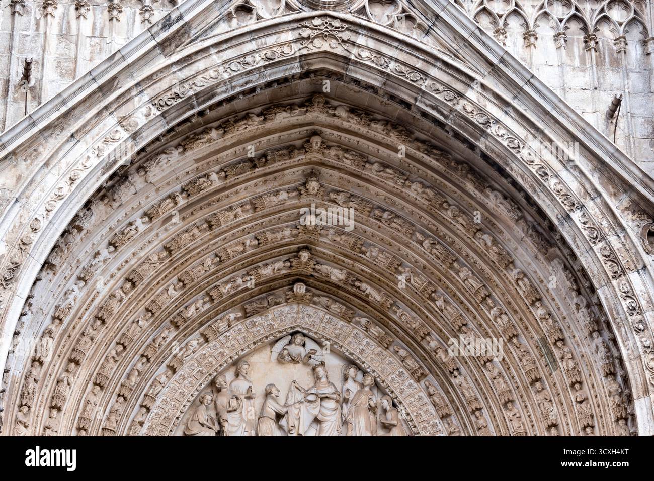 EUROPA 2018, Spanien, Toledo, an den Straßen in der Nähe der Kathedrale von Toledo Stockfoto