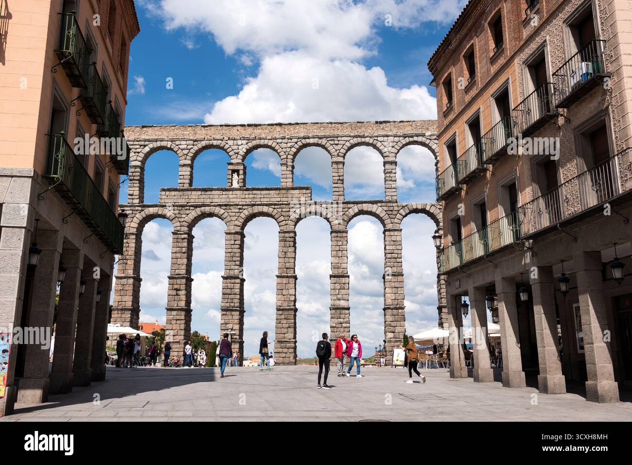 Spanien, Segovia, Römischer Akuädukt Stockfoto