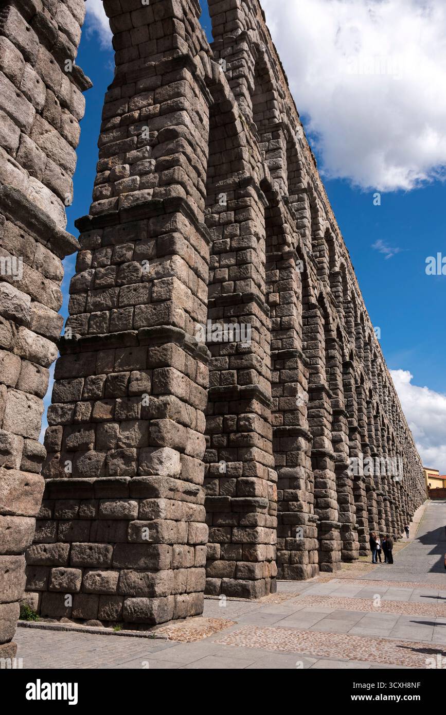 Spanien, Segovia, Römischer Akuädukt Stockfoto