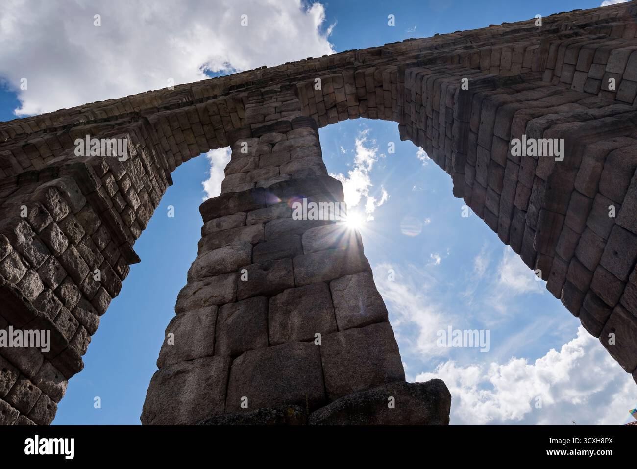 Spanien, Segovia, Römischer Akuädukt Stockfoto