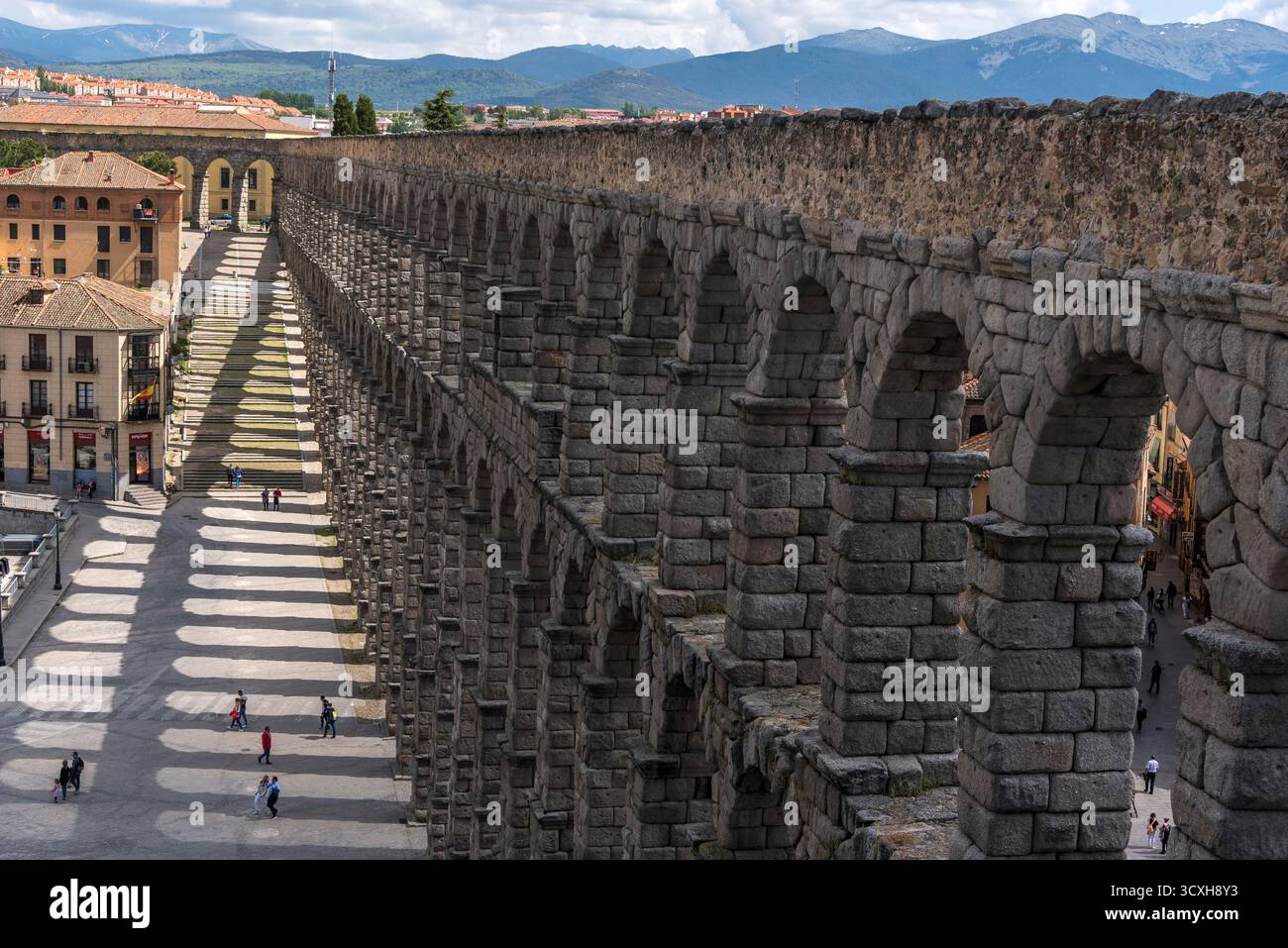 Spanien, Segovia, Römischer Akuädukt Stockfoto
