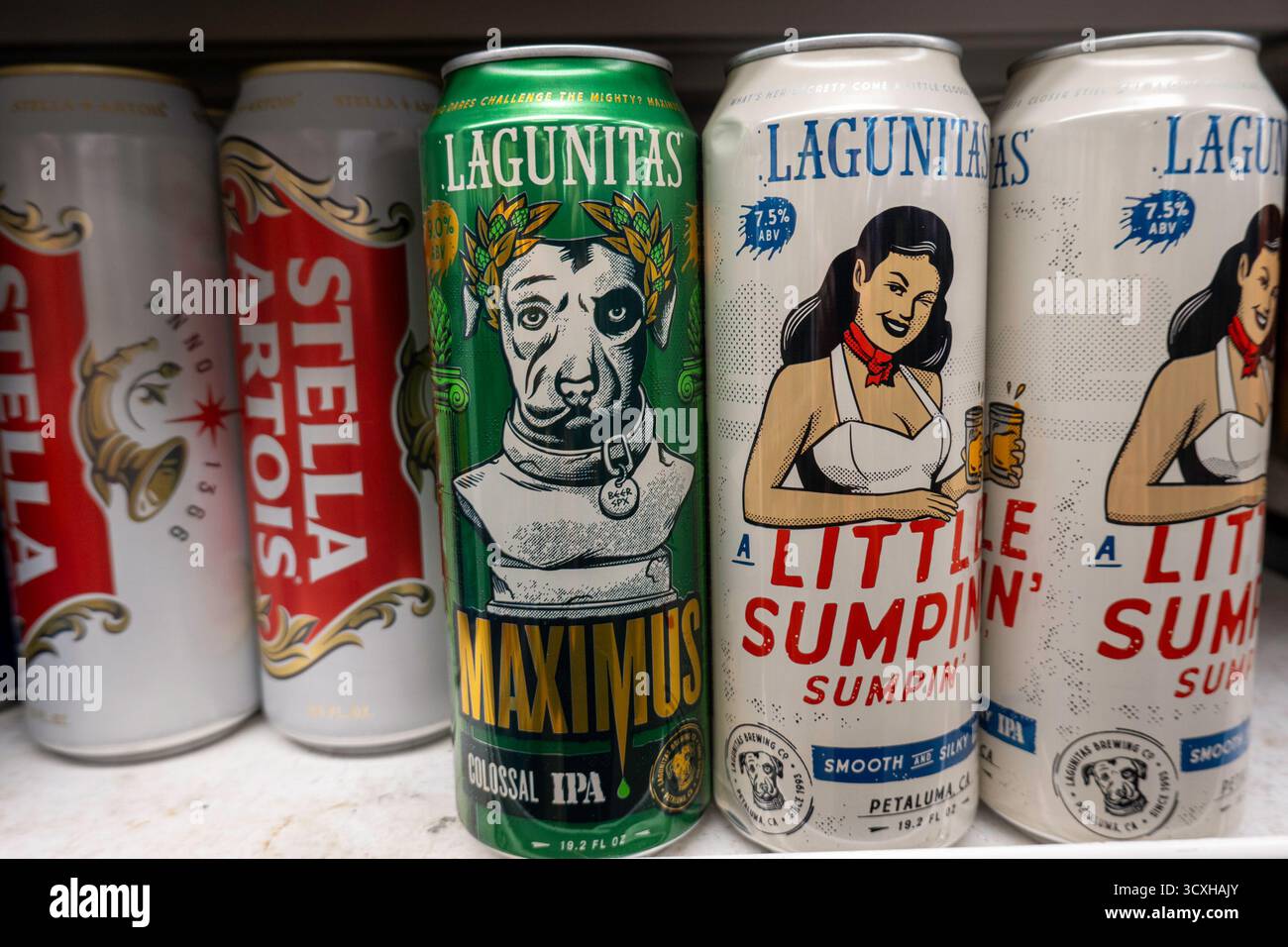 D'Agostino Supermarkt in New York City bietet eine große Auswahl an Produkten, USA 2025 Stockfoto