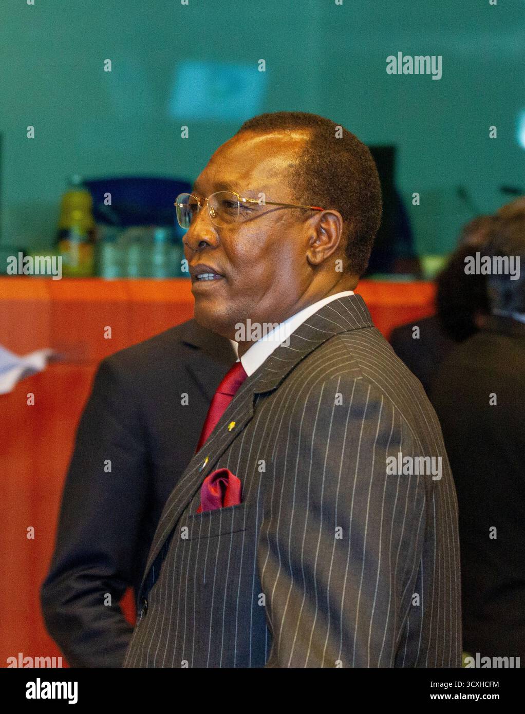 2. April 2014 - Brüssel, Belgien - auf dem Bild des EU-Afrika-Gipfels in Brüssel war von links nach rechts Idriss Deby, ehemaliger Präsident des Tschad Stockfoto