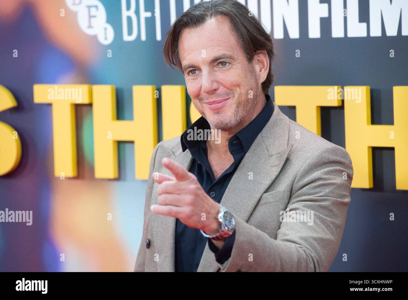 London, Großbritannien. Oktober 2025. Im Bild: Wird Arnett an der „ist das Ding an?“ teilnehmen. Headline Gala beim 69. BFI London Film Festival in der Royal Festival Hall, Southbank. Quelle: Justin Ng/Alamy Live News Stockfoto