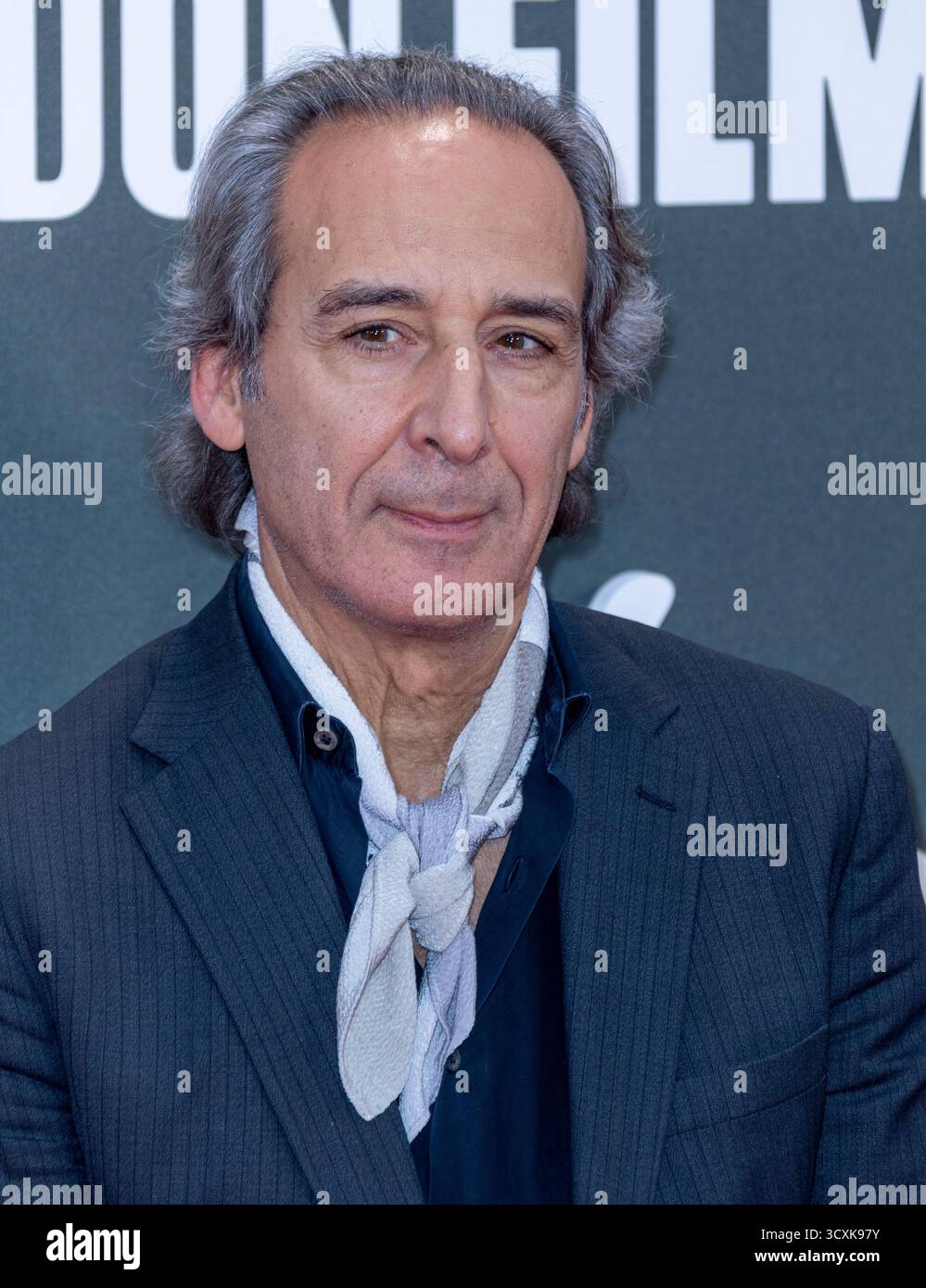 13. Oktober 2025, London, England, Großbritannien - Alexandre Desplat bei der Frankenstein Premiere, BFI London Film Festival 2025, Royal Festival Hall Stockfoto
