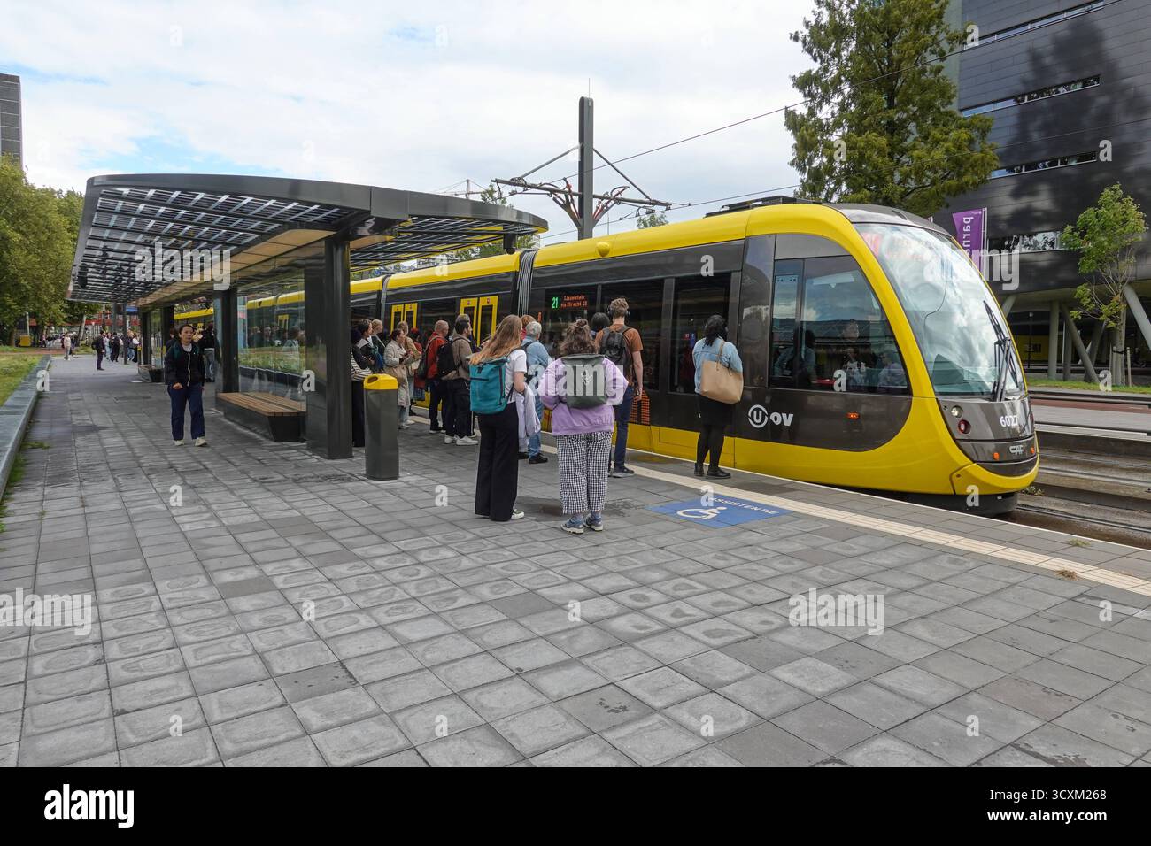 Utrecht, Straßenbahn, Padualaan // Utrecht, Tramway, Padualaan *** Utrecht, Tramway, Padualaan Utrecht, Tramway, Padualaan Stockfoto