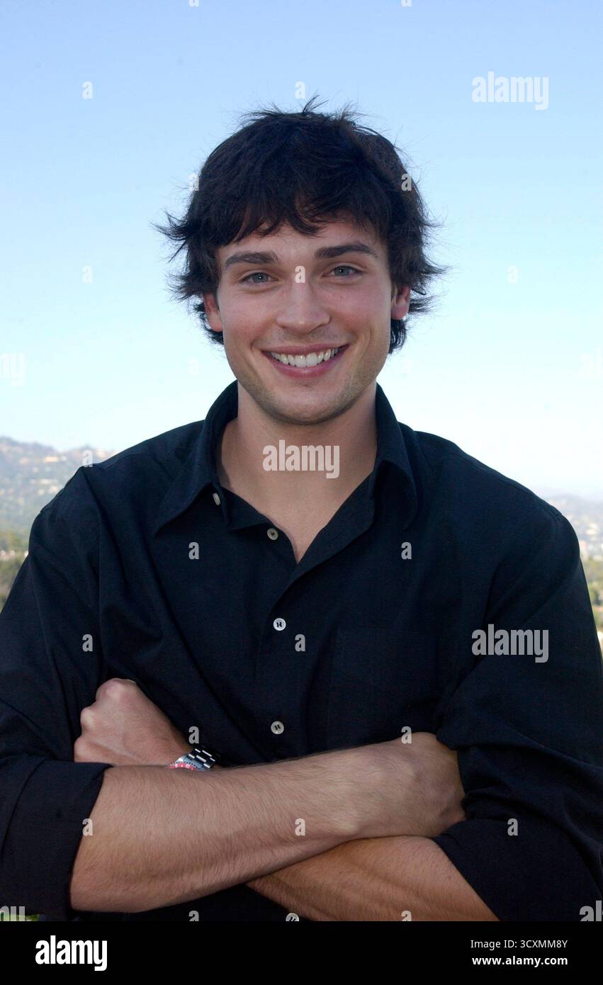 Tom Welling, der Clark Kent in der Fernsehserie Smallville spielt. September 2002. Stockfoto