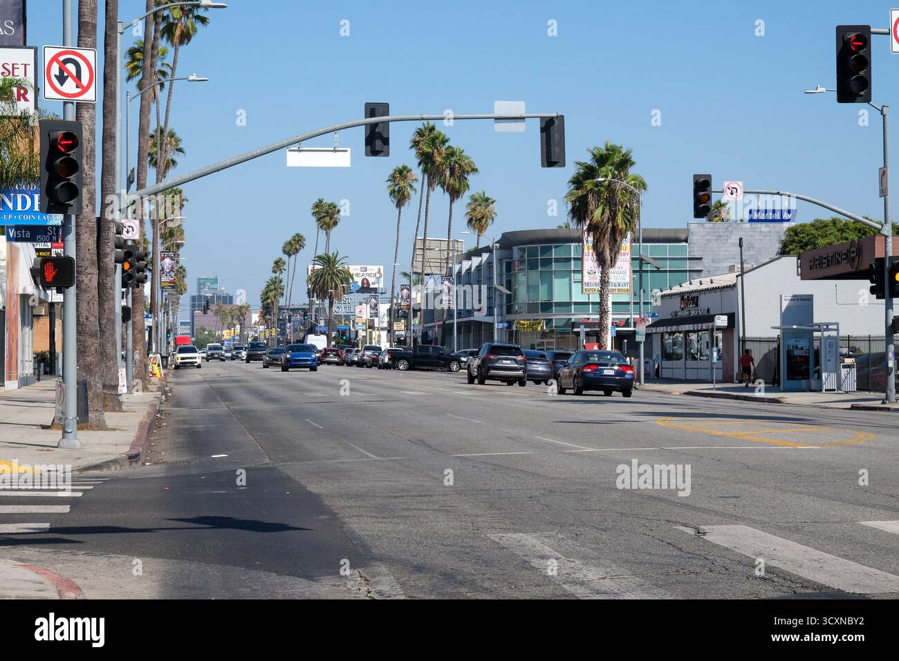Sunset blvd and Traffic, Los Angeles, Kalifornien, USA Stockfoto