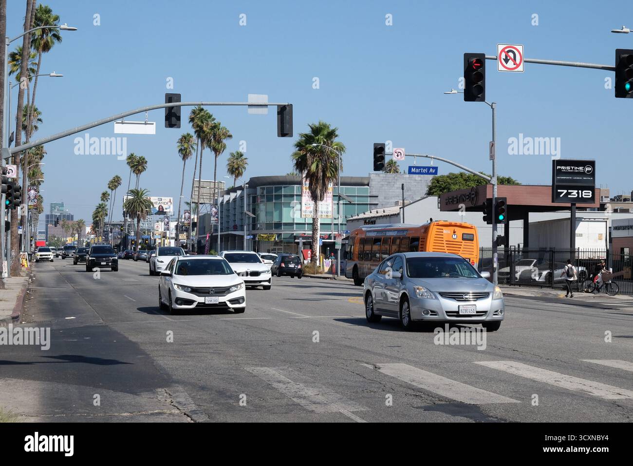 Sunset blvd and Traffic, Los Angeles, Kalifornien, USA Stockfoto