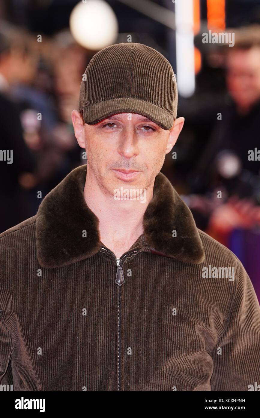 Jeremy Strong besuchte die Vorführung von Springsteen: Deliver Me from Nowhere im Southbank Centre, Royal Festival Hall, London, als Teil des BFI London Film Festivals. Bilddatum: Mittwoch, 15. Oktober 2025. Stockfoto