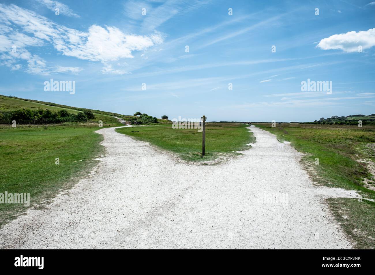 Seven Sisters Cliffs – Chalk Coast in East Sussex, England Stockfoto