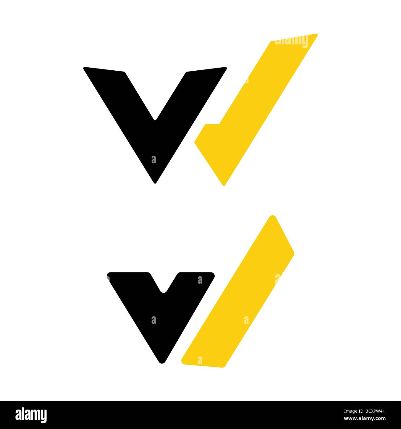 W Letter Logo – modernes minimales Monogramm-Design für Branding und Unternehmensidentität Stock Vektor