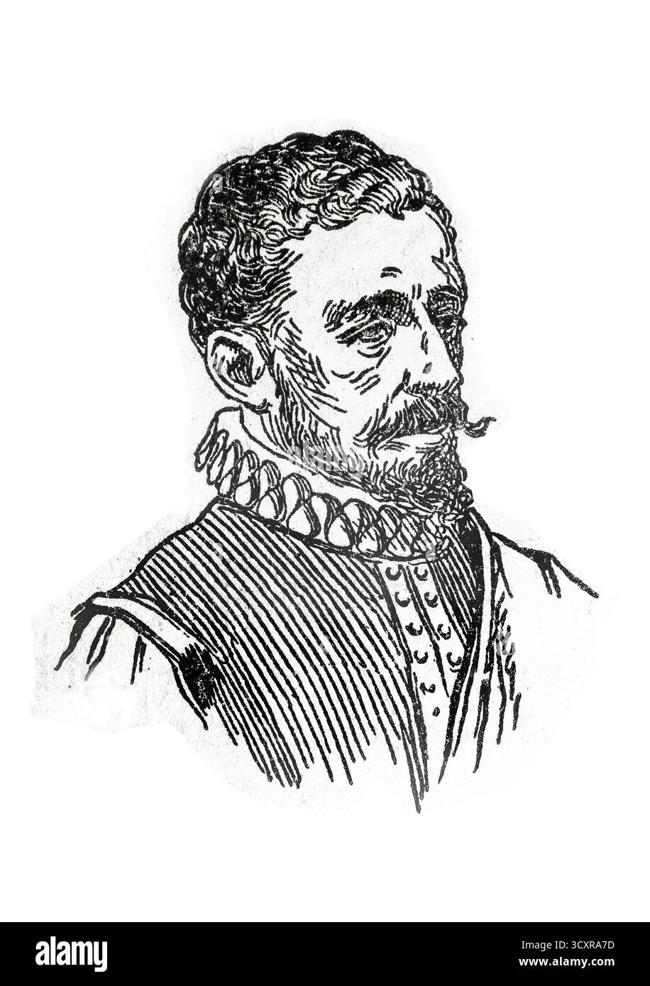 Juan de Herrera, spanischer Architekt. Entnahme aus dem Handbuch des 19. Jahrhunderts Stockfoto