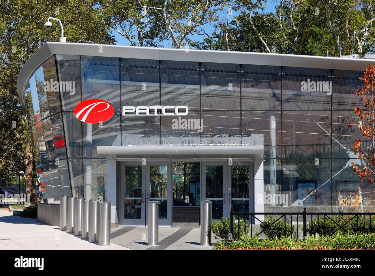 Franklin Square Station des PATCO Speedline Schnellbahnsystems in Philadelphia, Pennsylvania, USA. PATCO verkehrt zwischen South Jersey und Philly Stockfoto