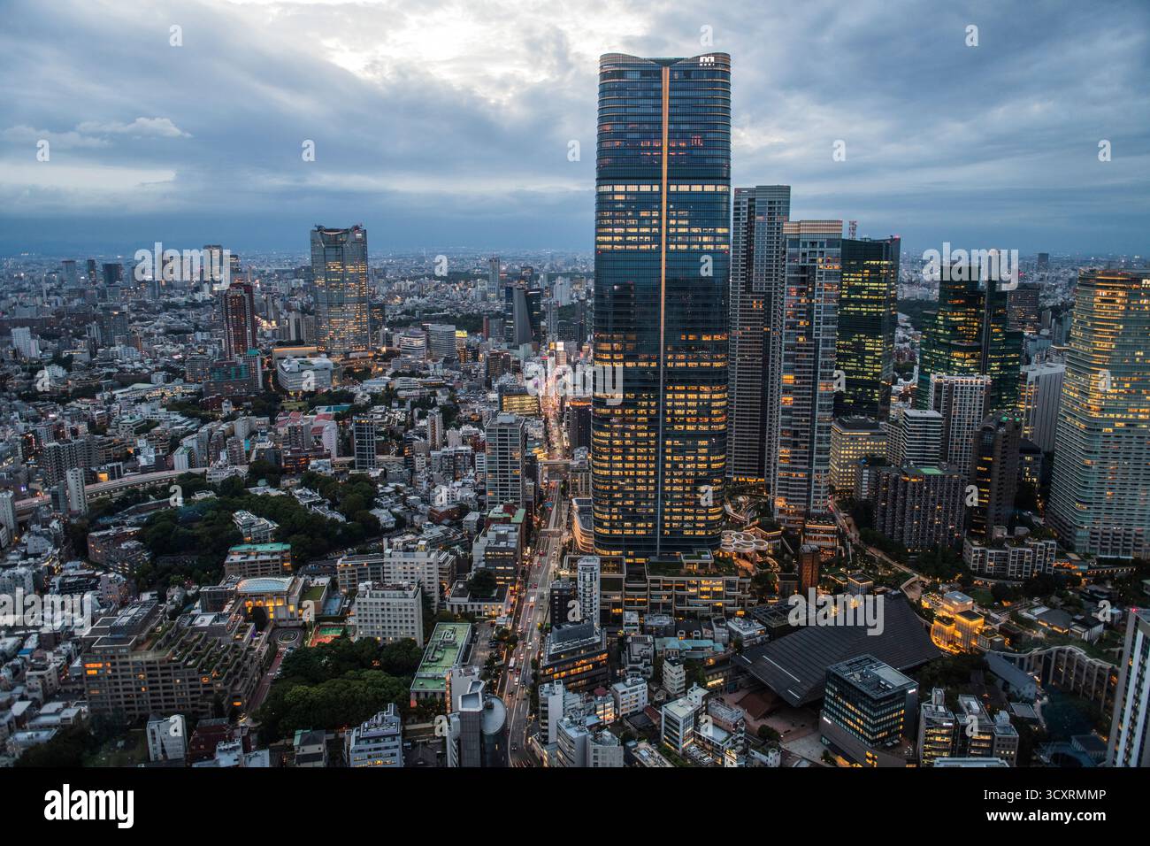 Tokio: Blick auf das Viertel Roppongi vom Tokyo Tower. Japan Stockfoto
