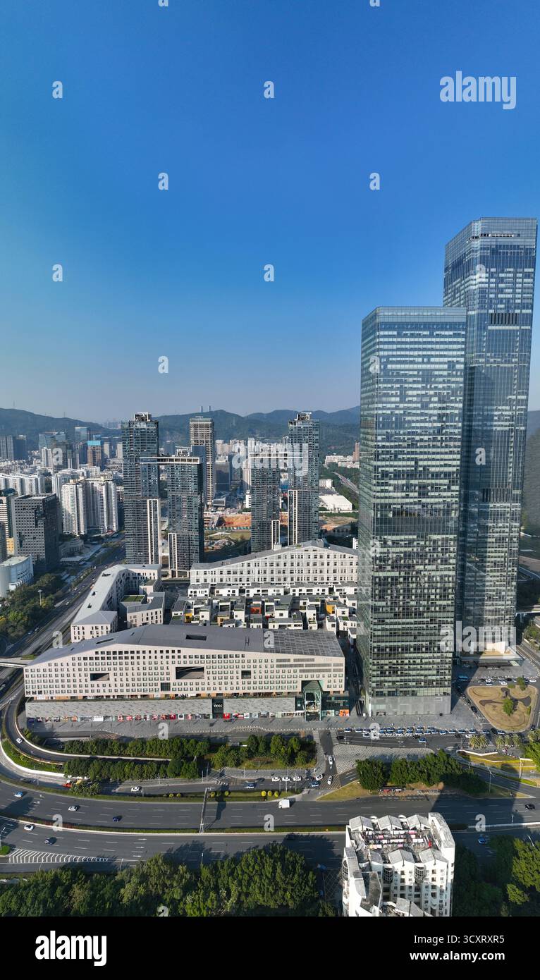 Luftaufnahmen von Shenye Shangcheng im Bezirk Futian, Shenzhen, Provinz Guangdong Stockfoto Luftaufnahmen von Shenye Shangcheng im Bezirk Futian, Shenzhen, Provinz Guangdong Stockfoto