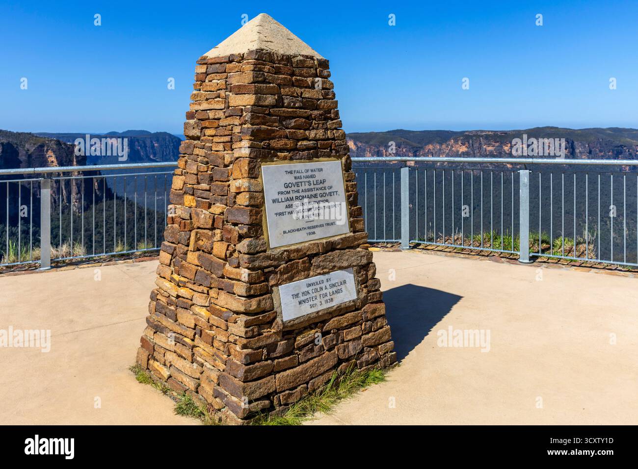 Govett’s Leap Lookout, Blue Mountains National Park, New South Wales, Australien Stockfoto