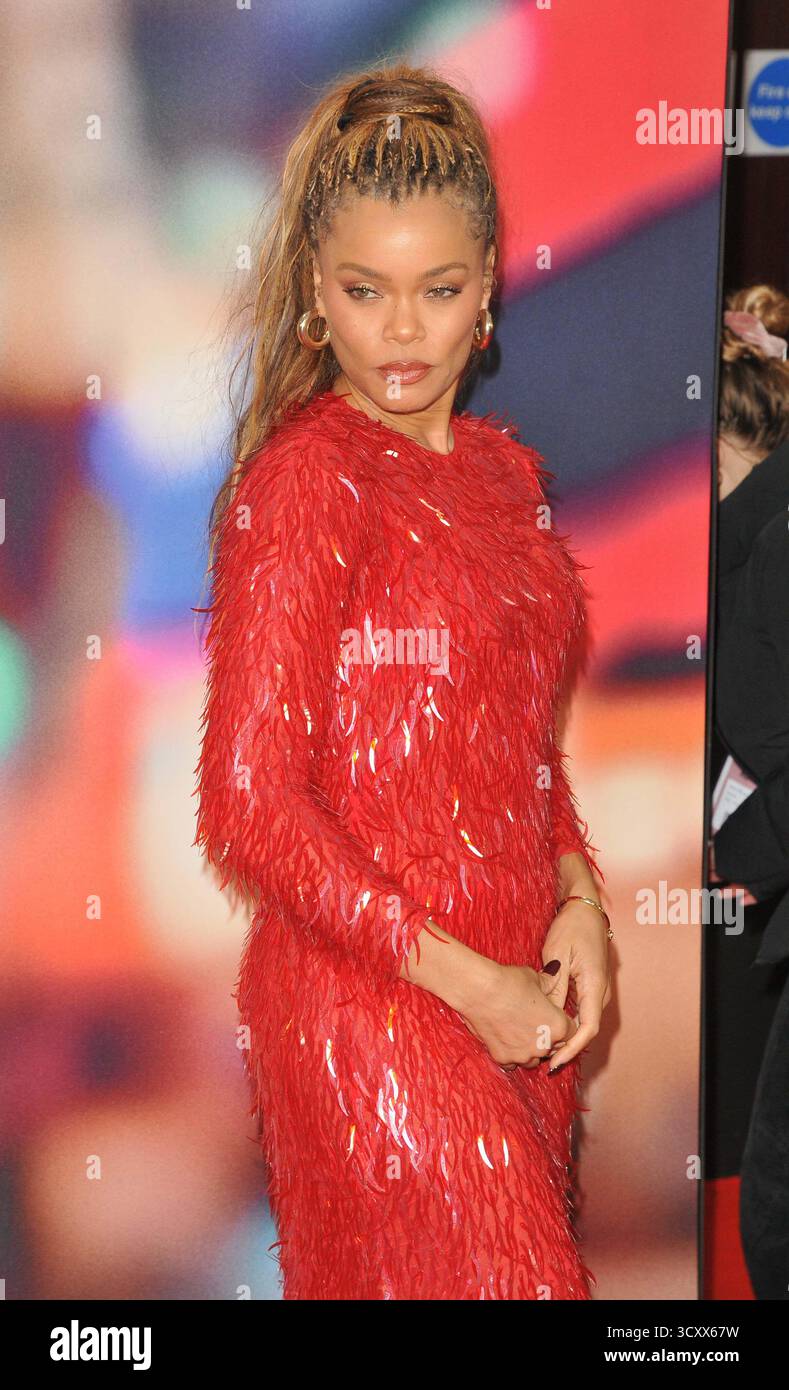 London, Großbritannien. Oktober 2025. Andra Day beim "ist das Ding an?" 69. BFI London Film Festival Headline Gala, Tag 7, Royal Festival Hall, Belvedere Road, am Dienstag, 14. Oktober 2025 in London, England, Großbritannien. CAP/CAN © CAN/Capital Pictures Credit: Capital Pictures/Alamy Live News Stockfoto