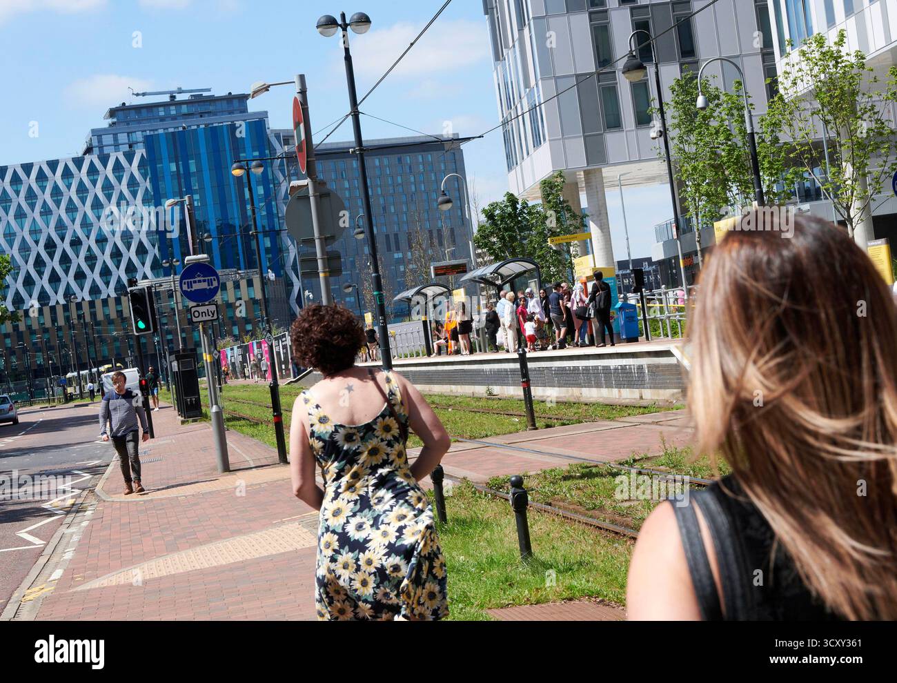 Supertram in Salford, Greater Manchester, Nordwesten Englands, Großbritannien Stockfoto