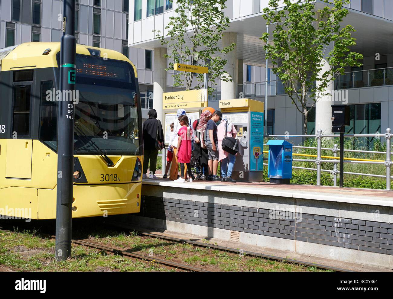 Supertram in Salford, Greater Manchester, Nordwesten Englands, Großbritannien Stockfoto