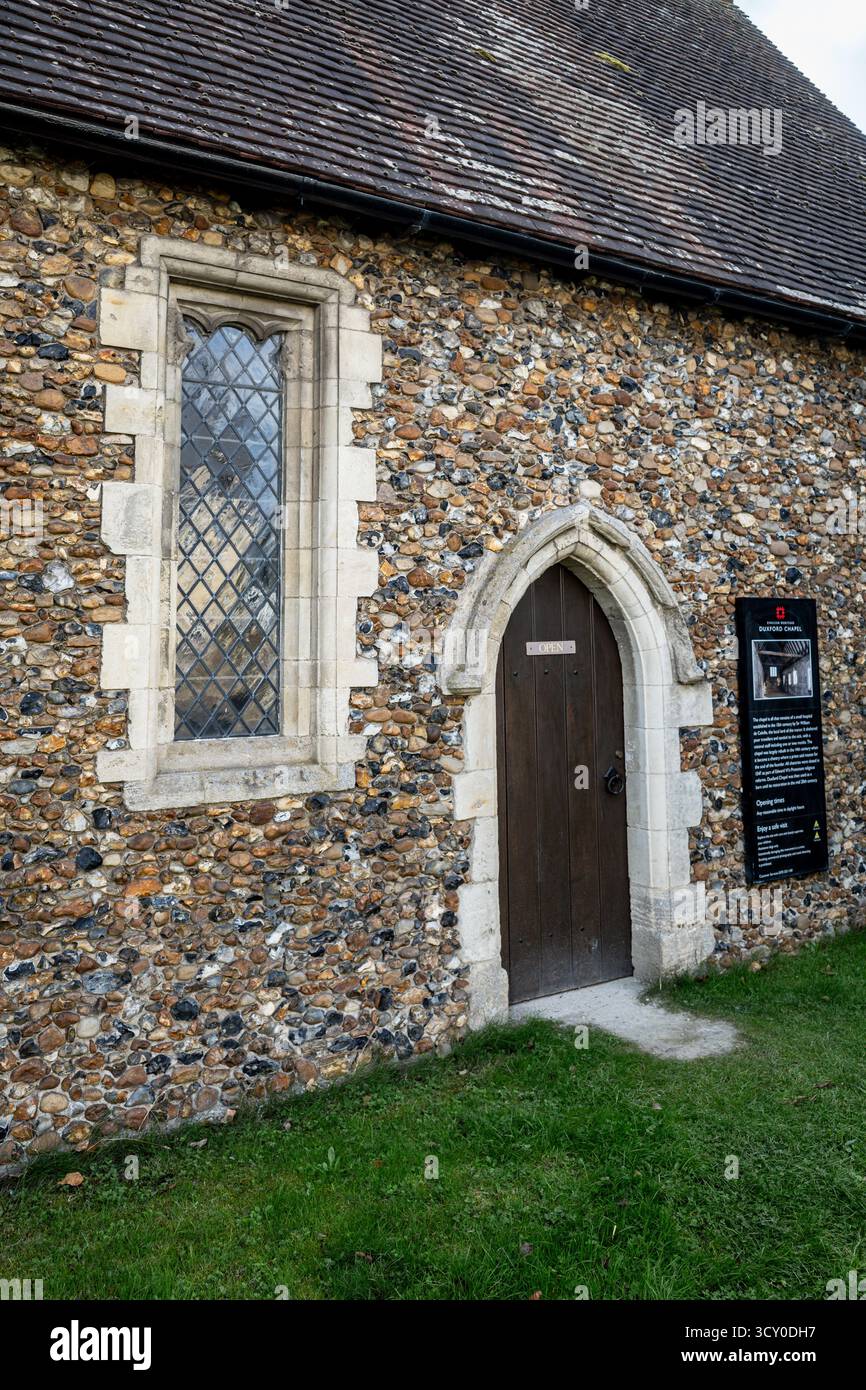 Duxford-Kapelle in Whittlesford, Cambridgeshire. Dies ist eine c14 Chantry Kapelle, die einst als ein Lazarett genutzt wurden. English Heritage ausgeführt. Stockfoto