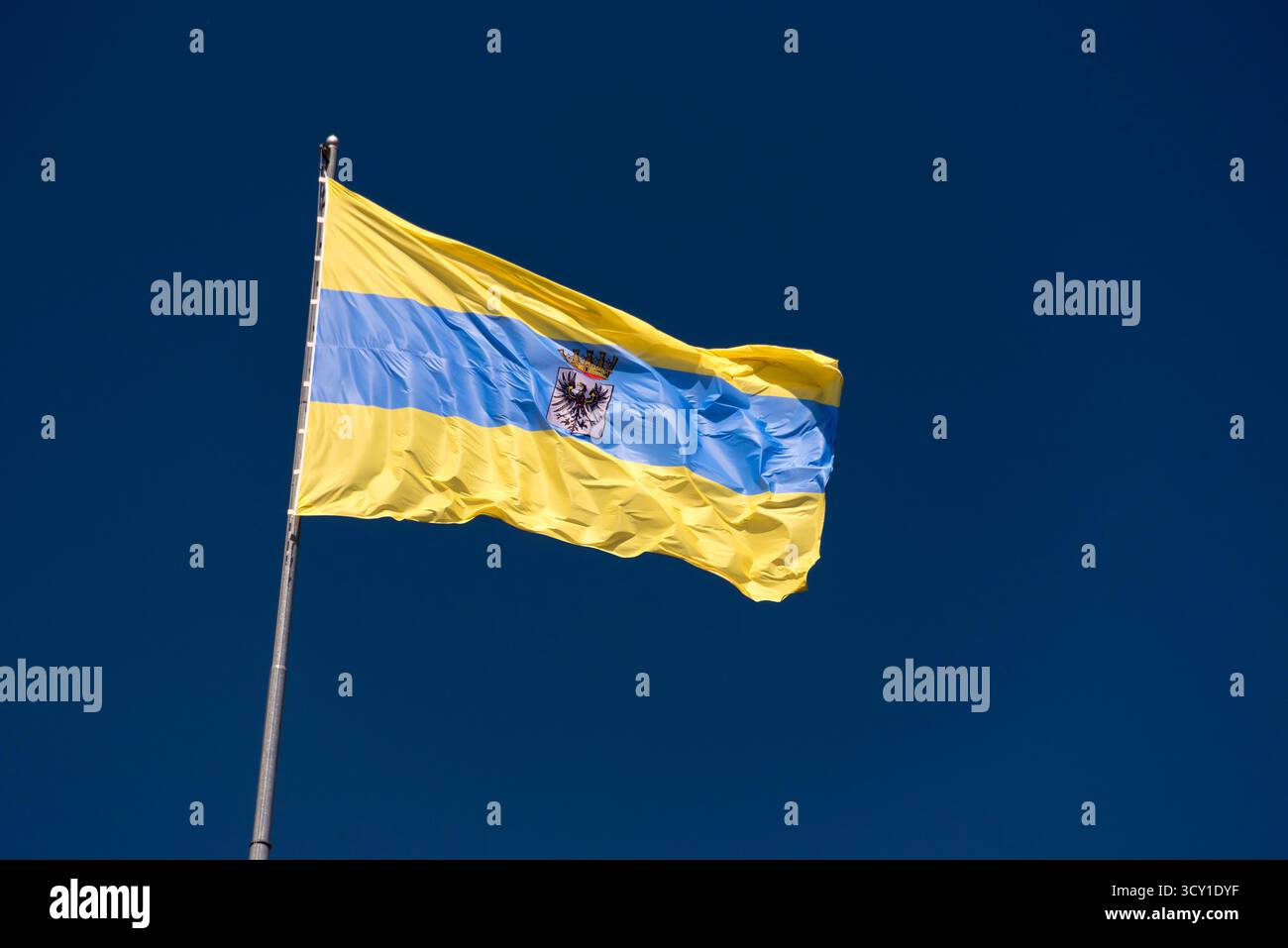 Schwenkende Trentino-Flagge. Trient, Italien Stockfoto