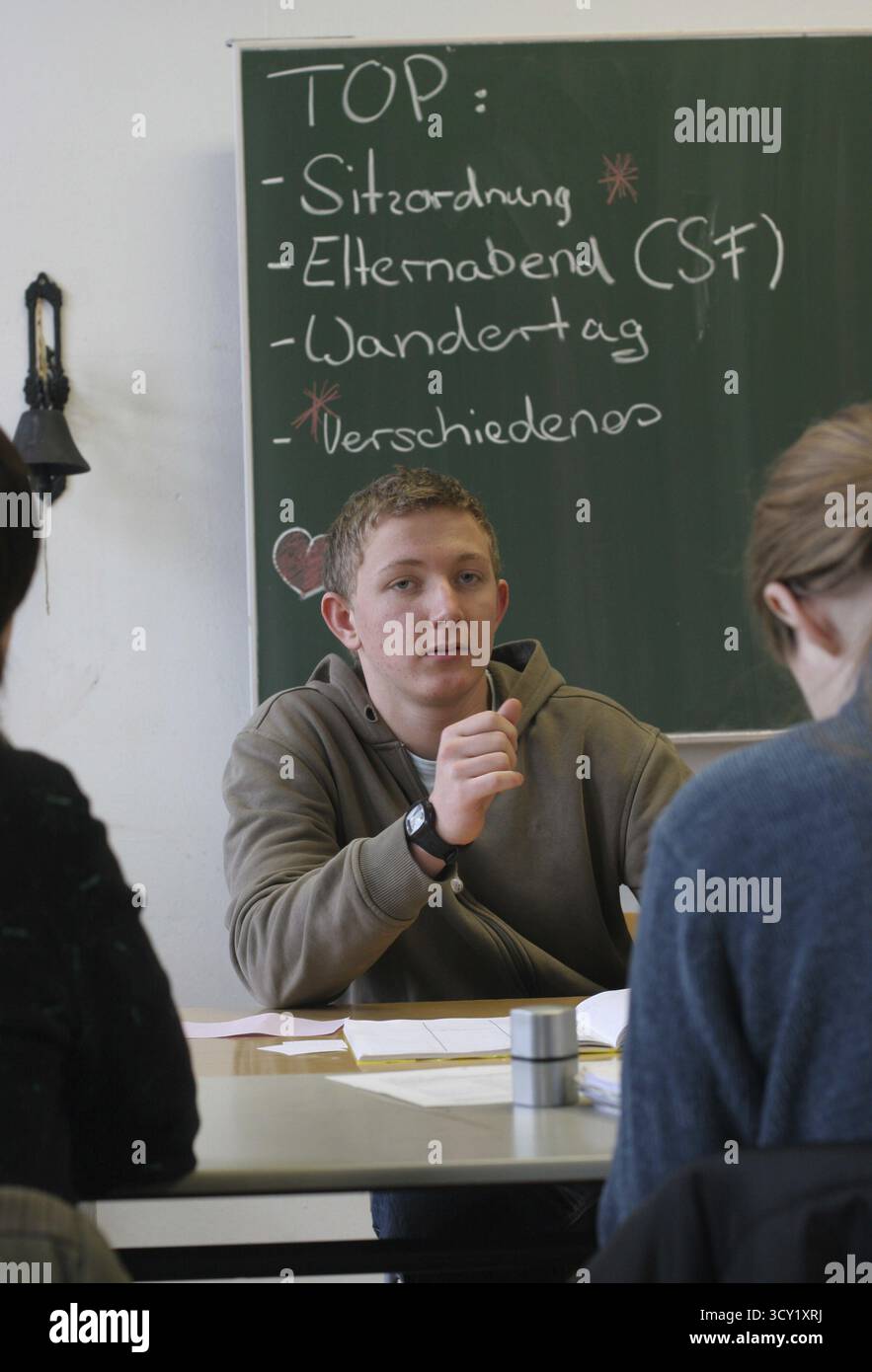 Kostenloser Unterricht von Schülern der zehnten Klasse an der Fritz-Karsen-Gesamtschule in Berlin-Britz Stockfoto