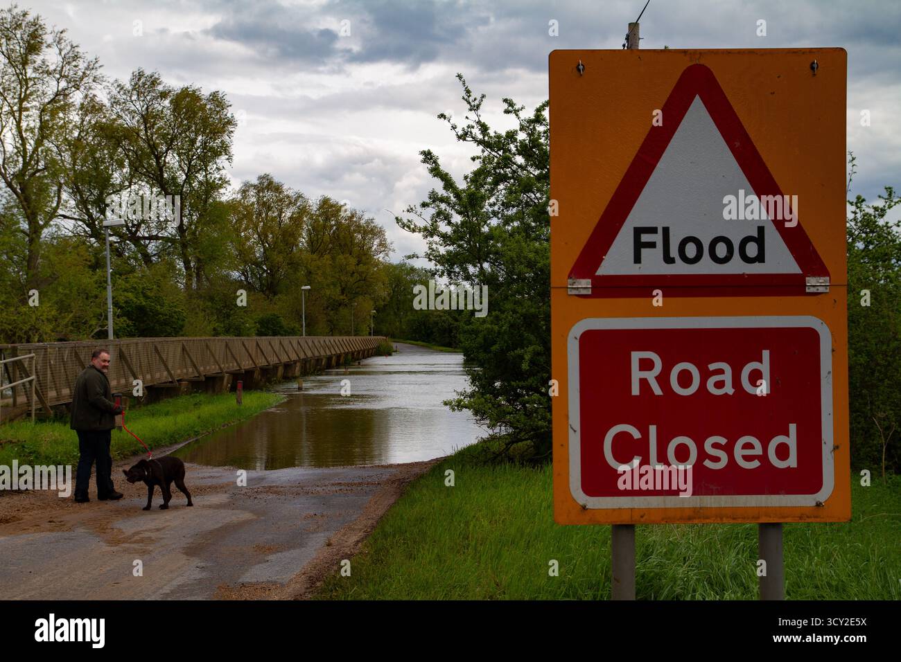 Sutton Gault überflutet, 2012 Stockfoto