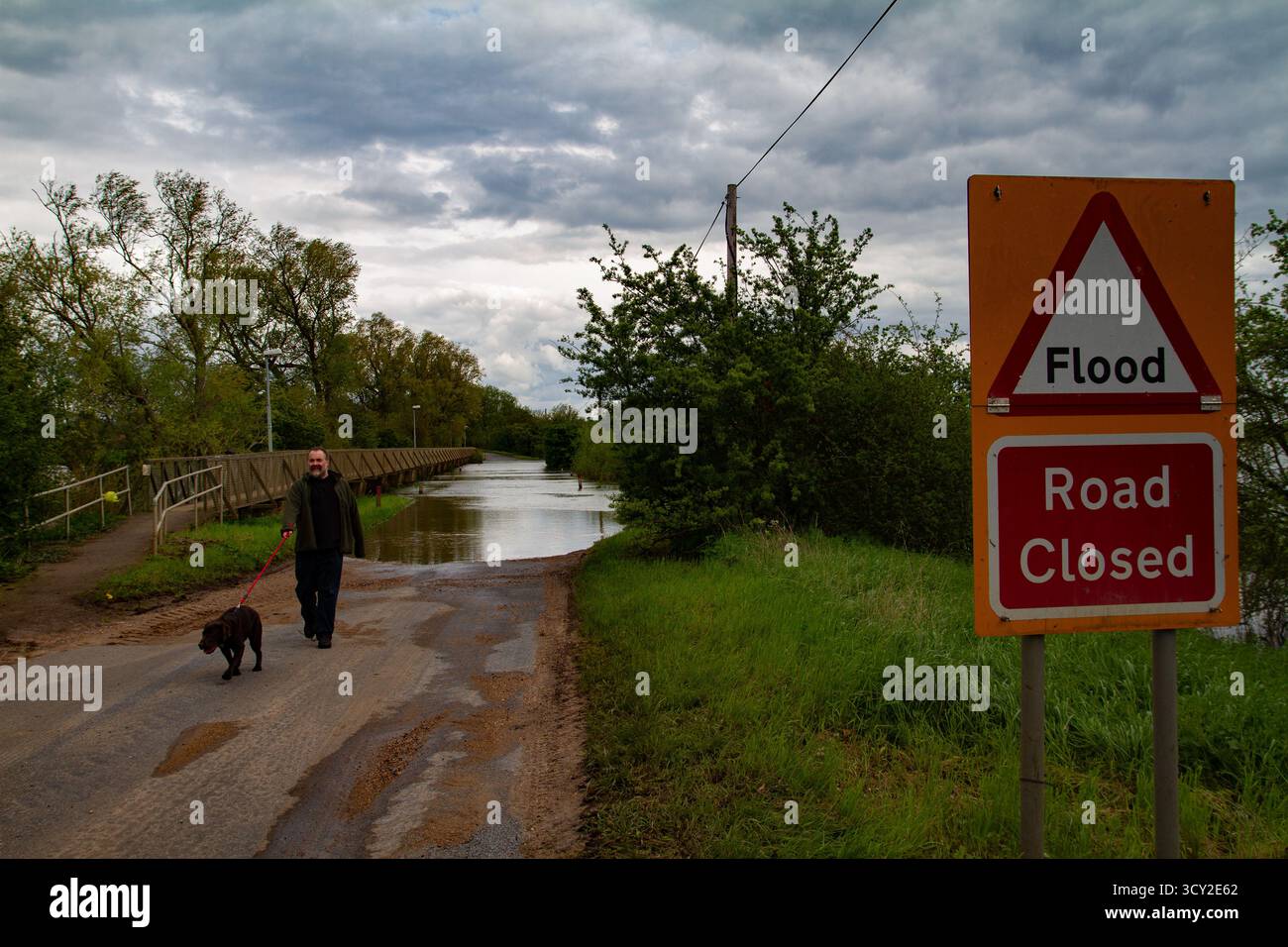 Sutton Gault überflutet, 2012 Stockfoto