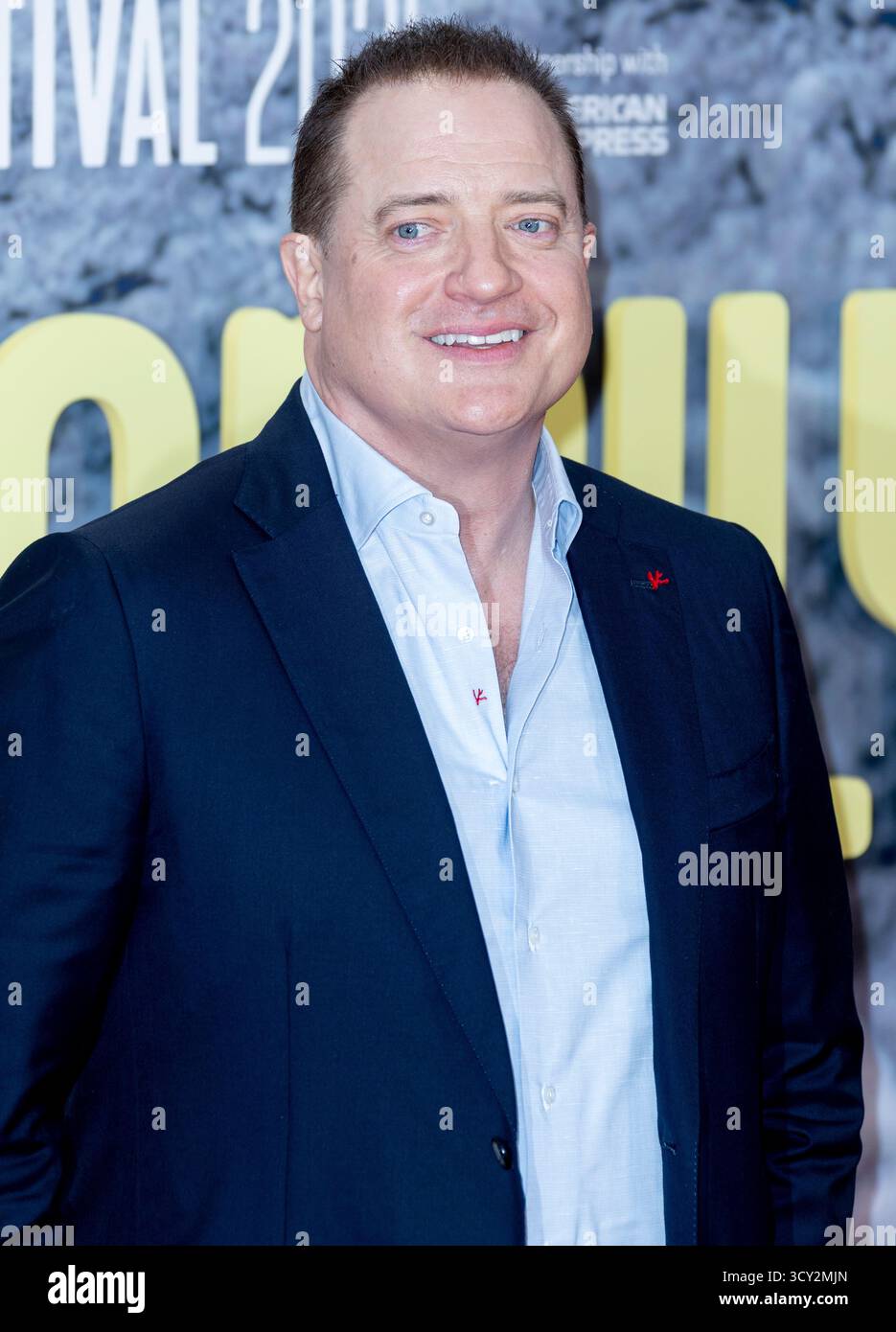 16. Oktober 2025, London, England, Großbritannien - Brendan Fraser besucht Rental Family Premiere, BFI London Film Festival 2025 - Royal Festival Hall Stockfoto
