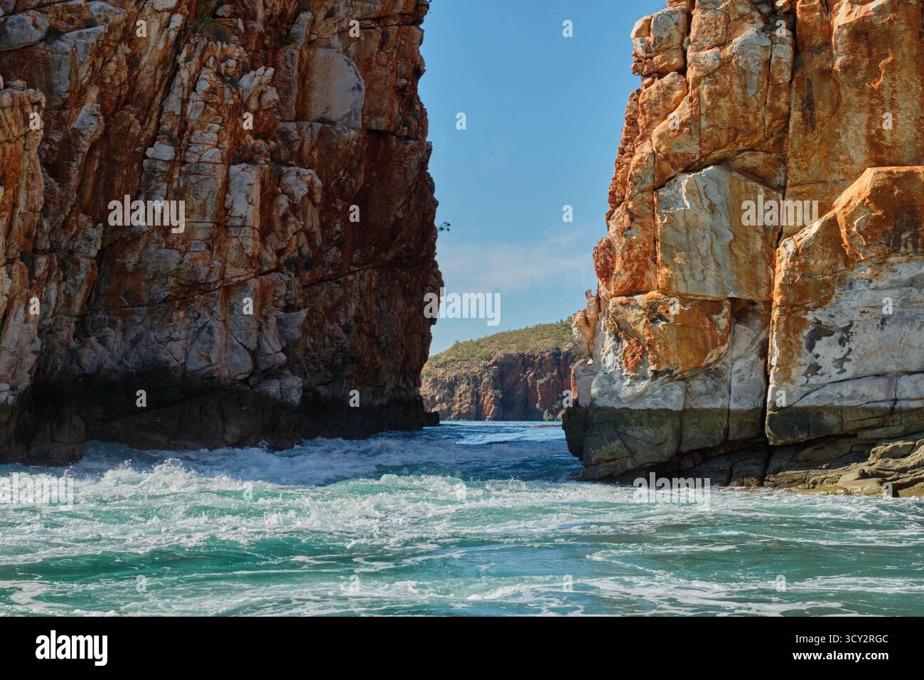 Die Horizontal Falls sind einer der berühmtesten Orte der Kimberley - Talbot Bay, WA, Australien Stockfoto