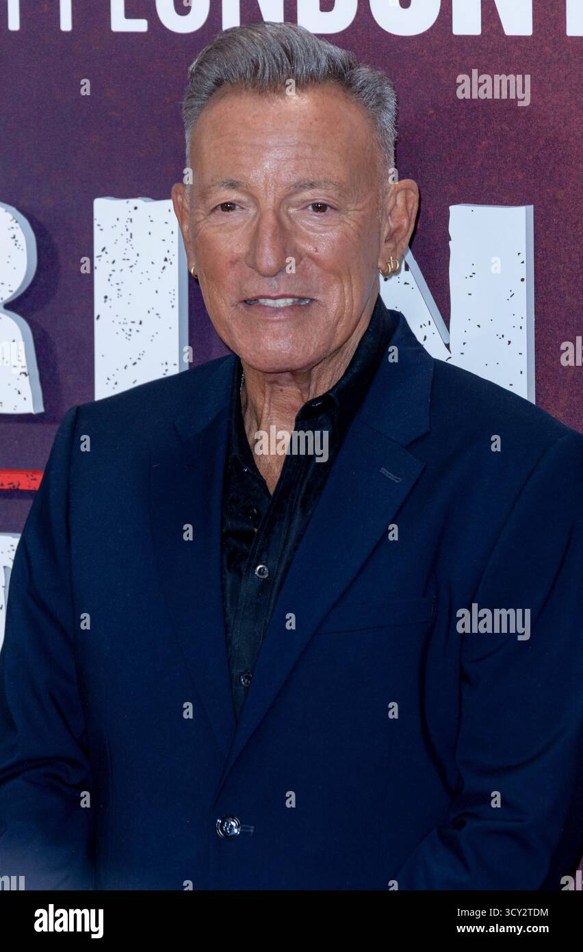 15. Oktober 2025, London, England, UK - Bruce Springsteen besucht Springsteen Delive Me from Nowhere Premiere, BFI London Film Festival 2025 - Royal Fe Stockfoto