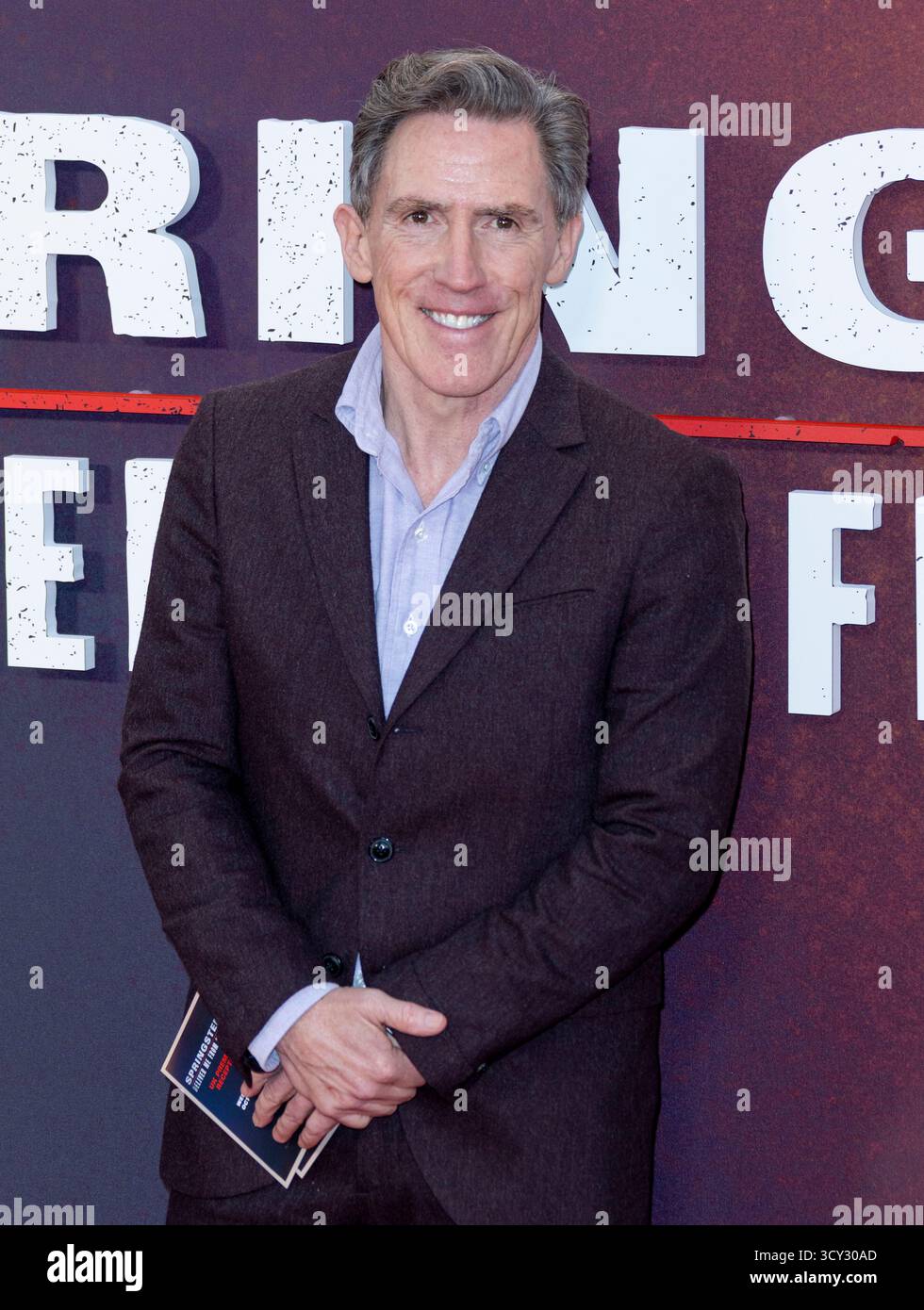 15. Oktober 2025, London, England, UK - Rob Brydon bei Springsteen Delive Me from Nowhere Premiere, BFI London Film Festival 2025 - Royal Festival Stockfoto