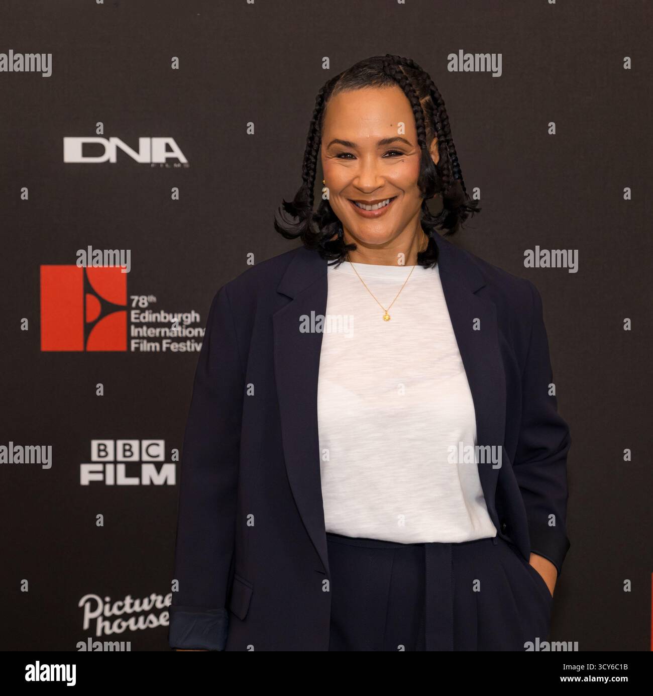 Schauspieler Golda Rosheuvel beim Edinburgh International Film Festival, Schottland, Großbritannien Stockfoto