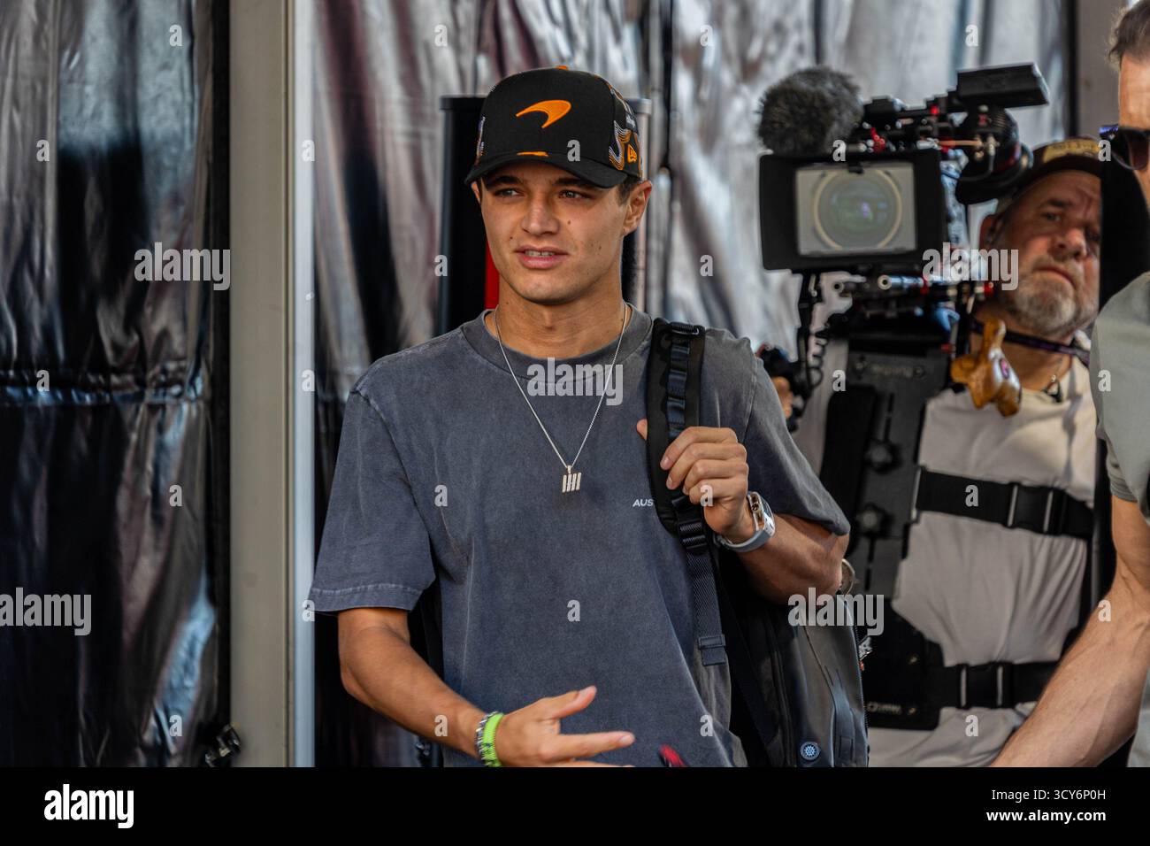 Austin, Texas, USA, 17. Oktober 2025, Lando Norris, McLaren, während des Sprint Qualifying - Foto Filip Skripko/Alamy Live News Stockfoto
