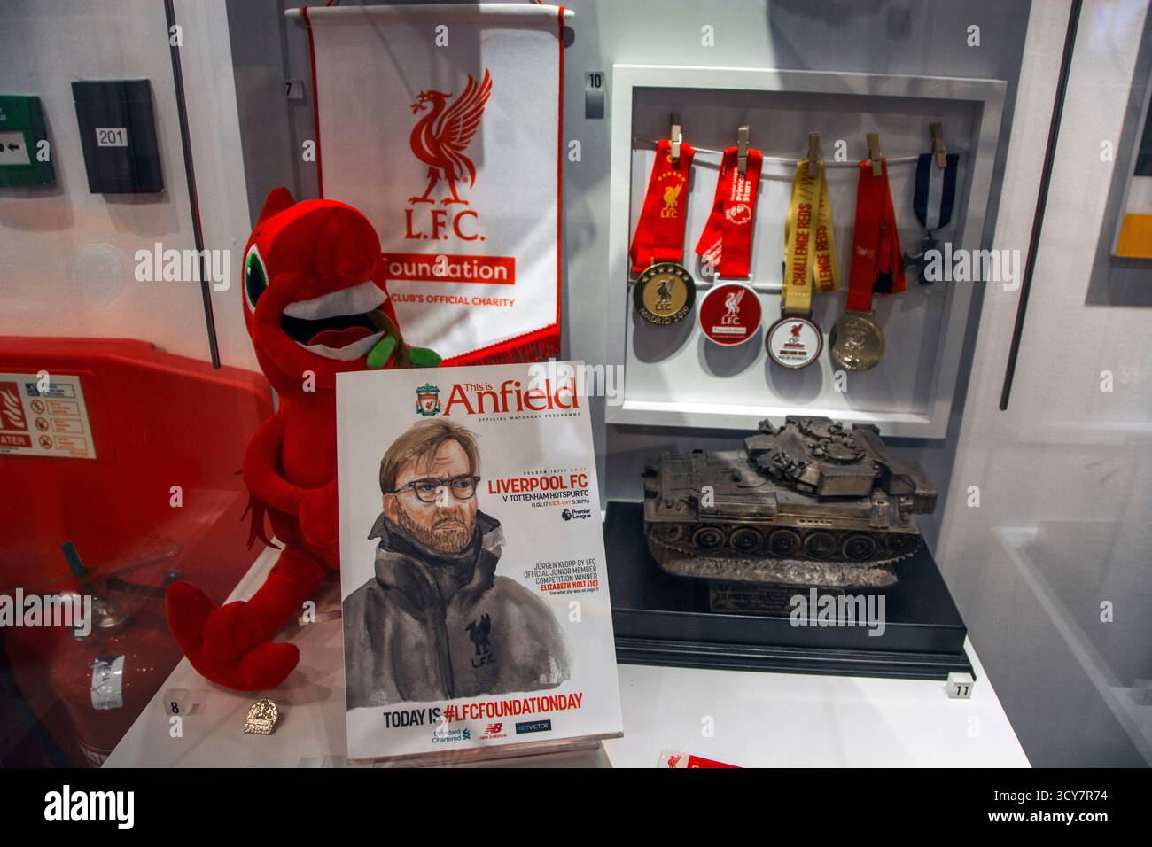 Liverpool FC – Offizielle Produktecke Stockfoto