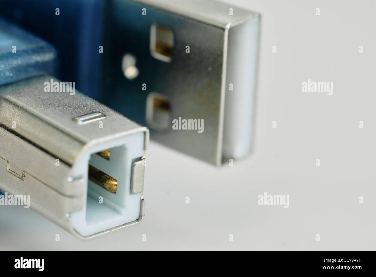 Mini-usb isoliert auf weißem Hintergrund Stockfoto
