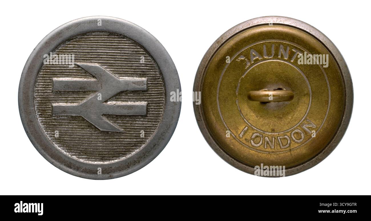 British Rail Uniform-Taste Stockfoto