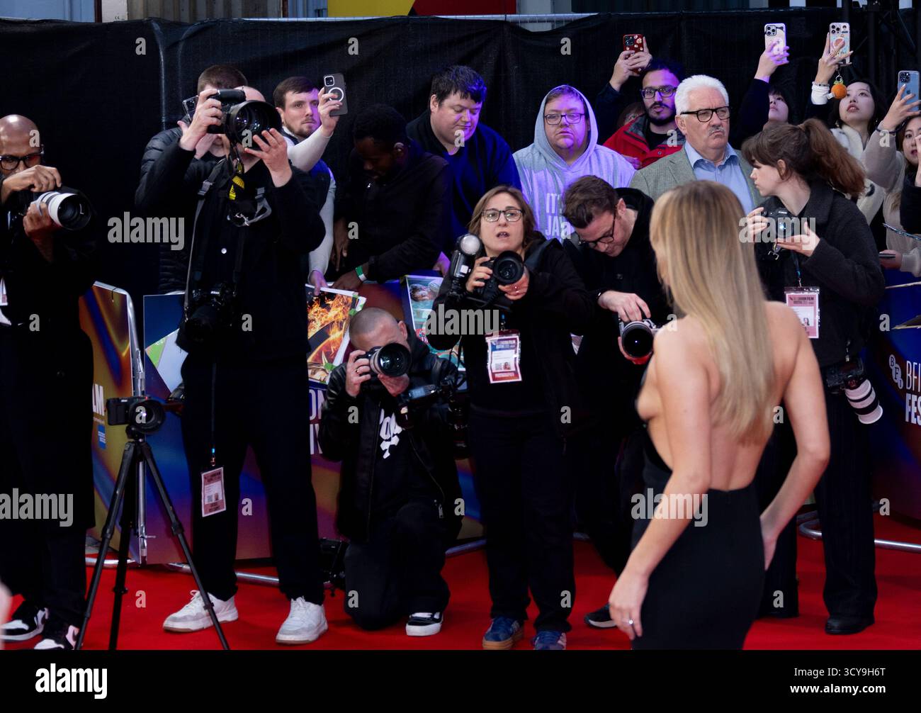 17. Oktober 2025, London, England, UK - Jennifer Lawrence bei der Premiere die My Love, BFI London Film Festival 2025 Stockfoto