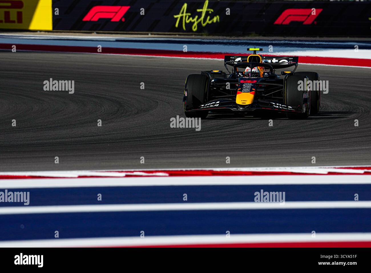 Yuki Tsunoda (JPN) - Oracle Red Bull Racing - Red Bull RB21 - Honda RBPT17.10.2025, Circuit of the Americas, Austin, FORMEL 1 MSC CRUISES UNITED STATES GRAND PRIX 2025 , im Bild Stockfoto
