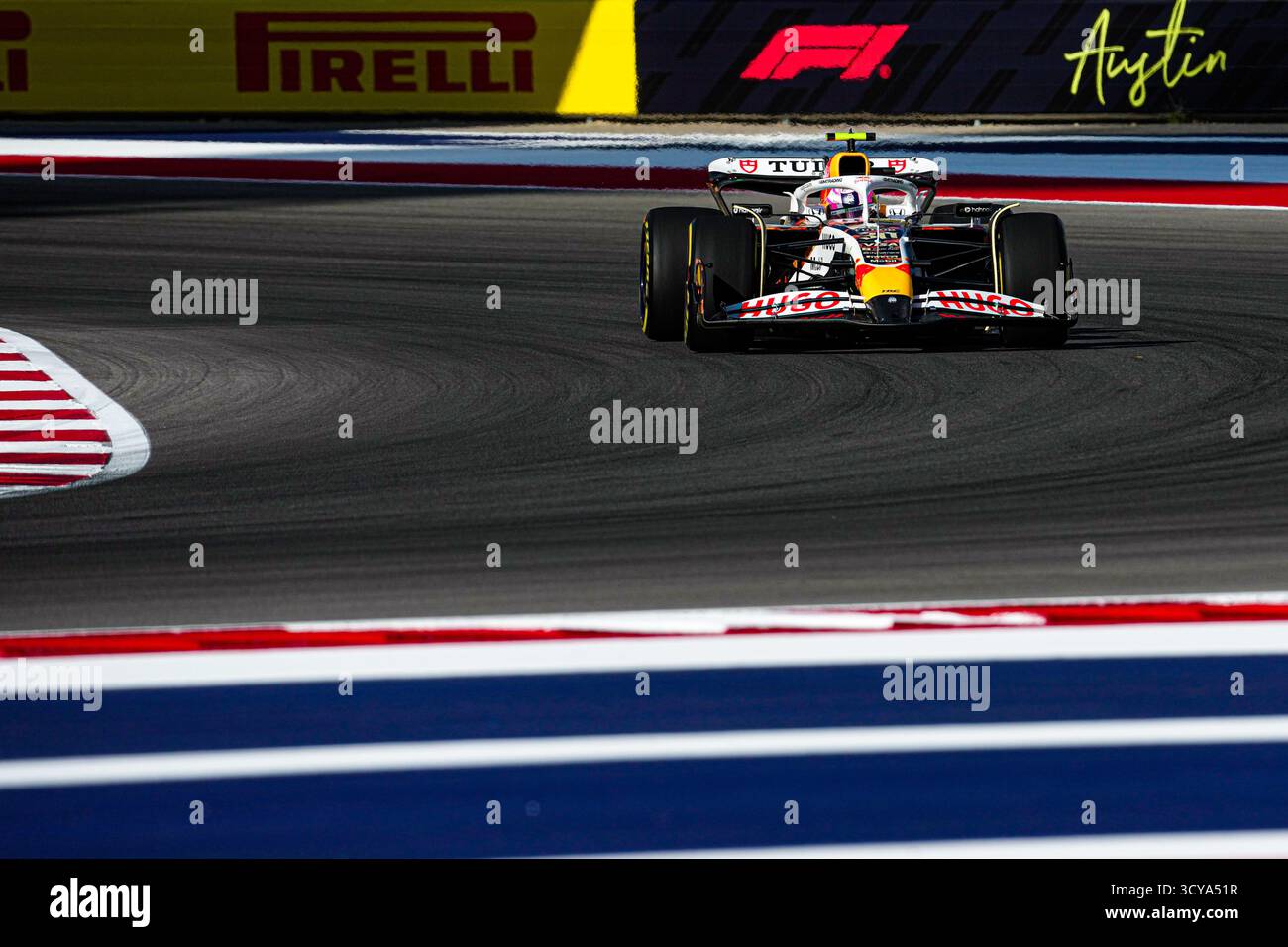 Liam Lawson (NZL) - Visa Cash App RB F1 Team - RB VCARB02 - Honda RBPT 17.10.2025, Circuit of the Americas, Austin, FORMEL 1 MSC CRUISES UNITED STATES GRAND PRIX 2025 , im Bild Stockfoto