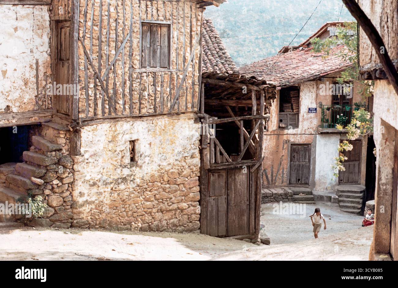 Fotos antiguas de la Zona de La Alberca. Salamanca. España Stockfoto