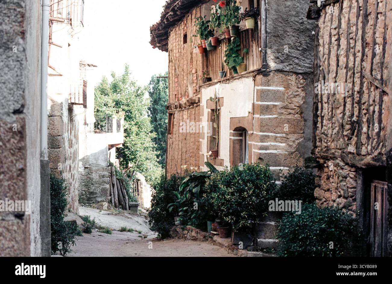 Fotos antiguas de la Zona de La Alberca. Salamanca. España Stockfoto