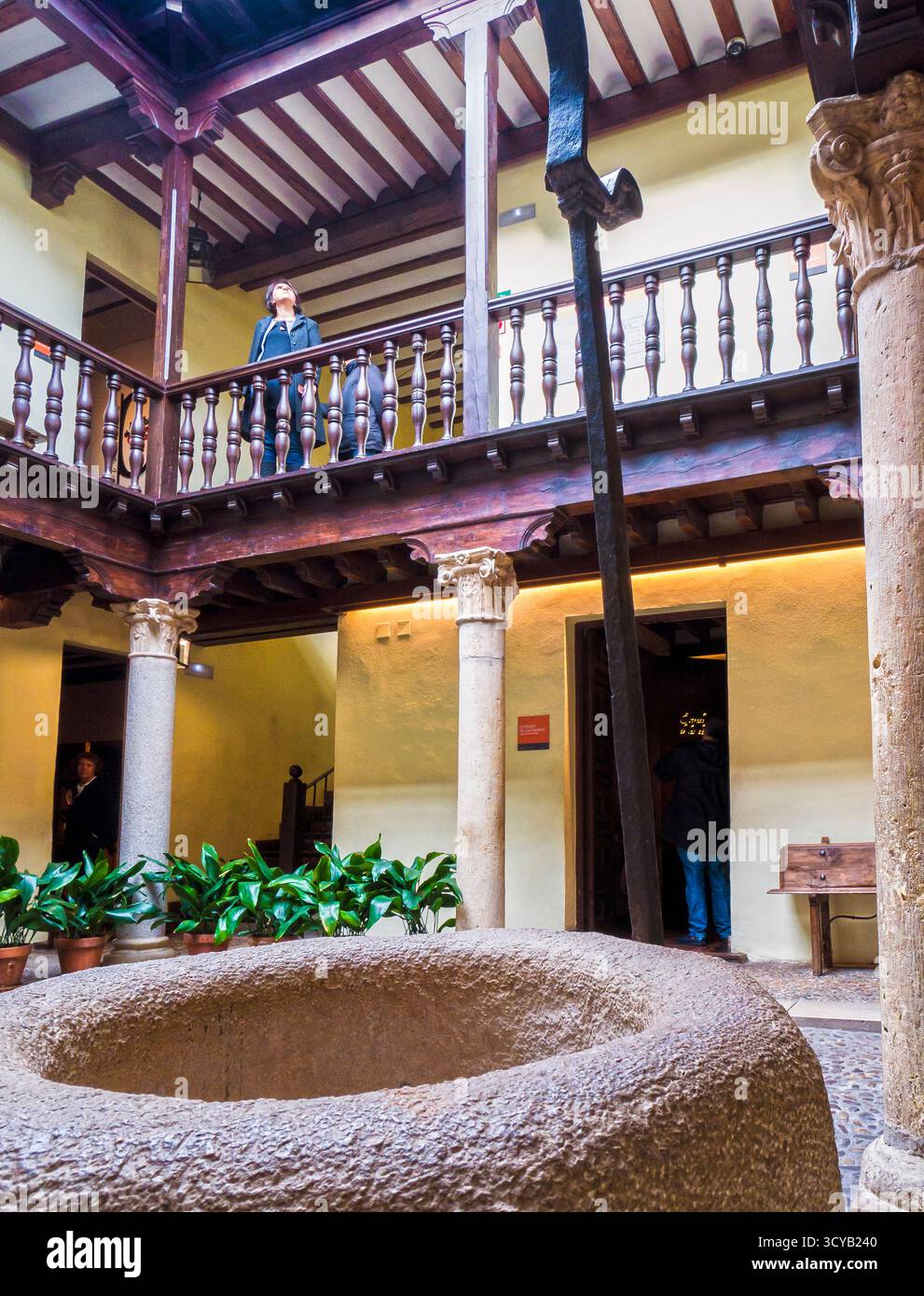 Museo Casa Natal de Miguel de Cervantes Saavedra. Alcalá de Henares. Madrid. España. Stockfoto