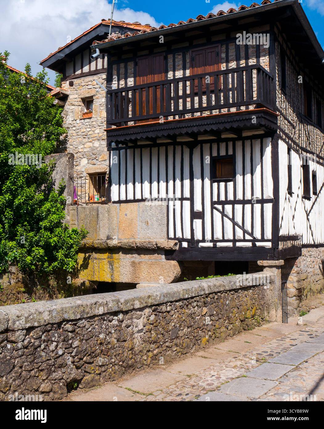 Arquitectura tradicional de La Alberca. Sierra de Francia. Salamanca. Castilla León. España. Stockfoto