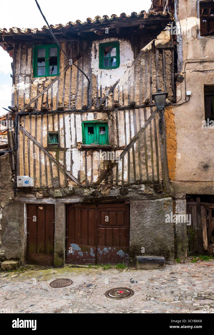 Arquitectura tradicional. La Alberca. Sierra de Francia. Salamanca. Castilla León. España. Stockfoto